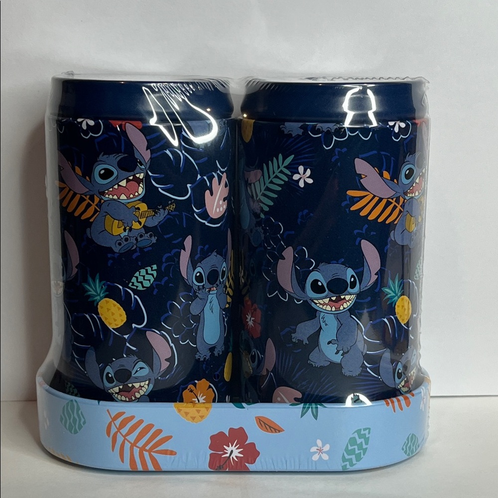Disney Stitch Blue Salt & Pepper Shakers NWT
